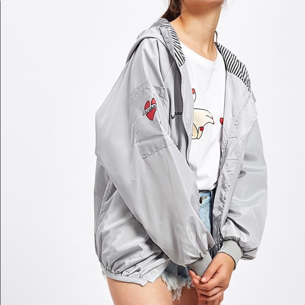 Gray Windbreaker